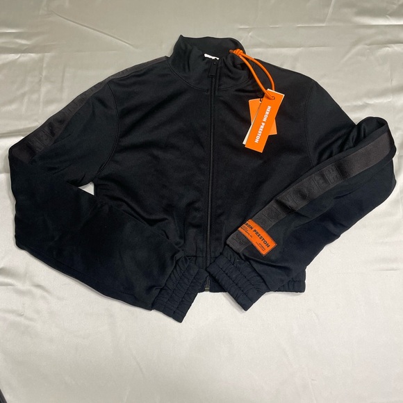Heron Preston Black Jacket with Orange Detail - Picture 1 of 3